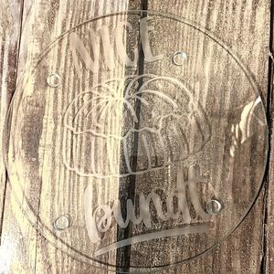 Glass 'Nice Bundt' hot plate